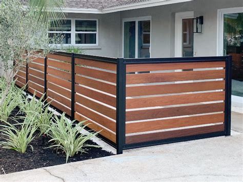 A Kit to Build a Horizontal Slat Fence (Ideas Gallery) .